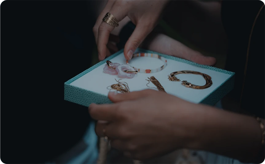 hands with jewelry